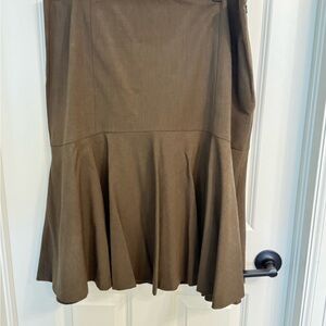 Lauren Ralph Lauren Tan A-Line Skirt